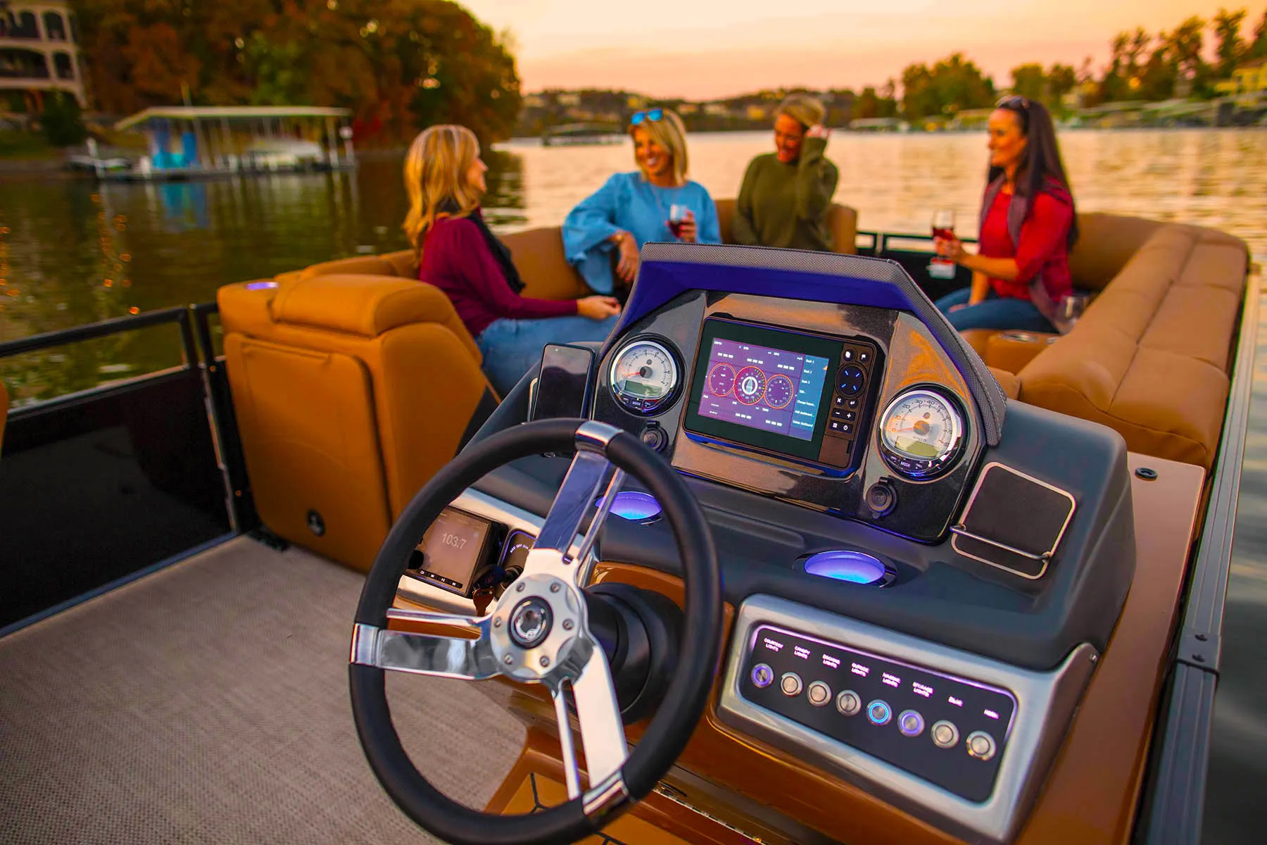 2024 Ecocamor New Yamaha Motor 25ft Aluminum Pontoon Boat FRP Yacht For Sale