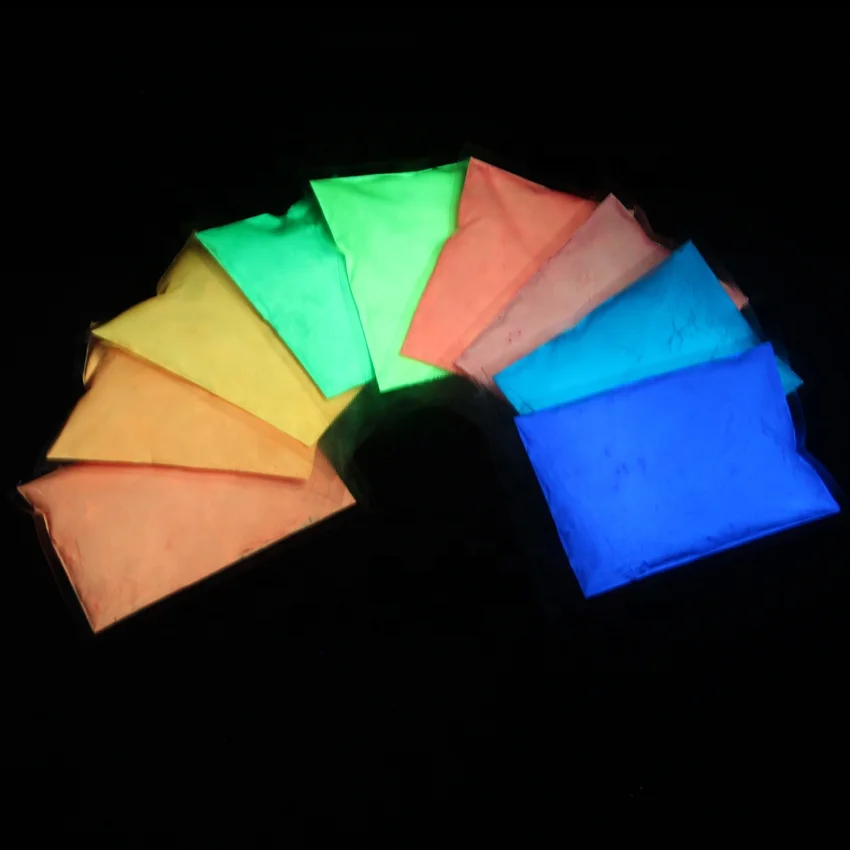 JULIANG glow in the dark pigment powder luminous powder fluorescent powder for making glow in the dark paint