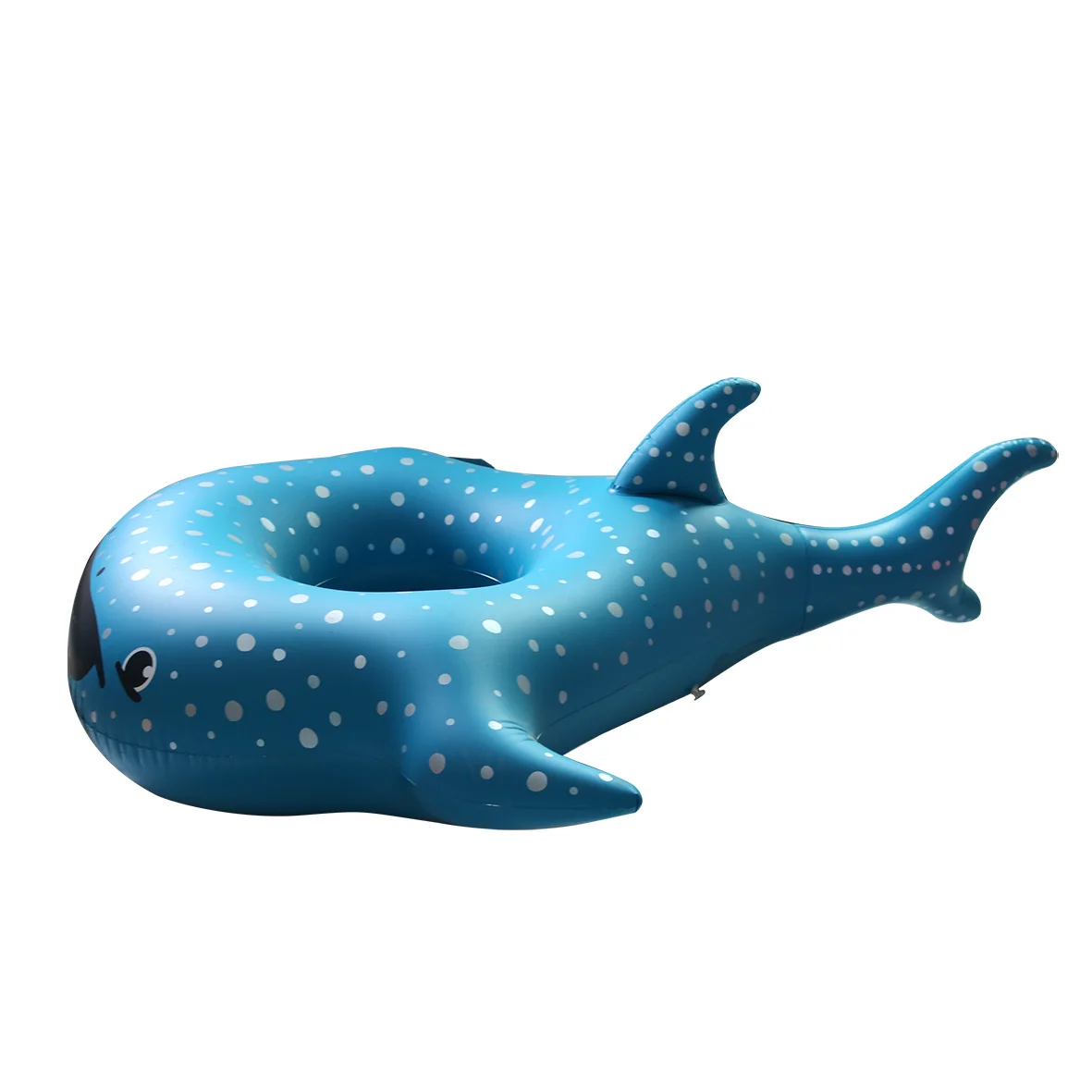 Factory-Made Dolphin Blue PVC Swimming Circle Inflatable Water Park Swim Ring and Tube for Children