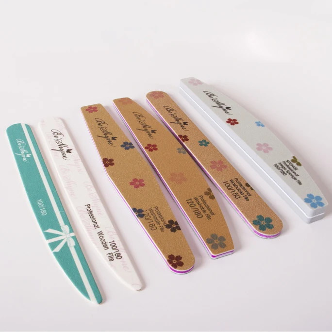 High Quality OEM Custom Printing Logo sponge nail  file buffer Washable reused emery Nail File