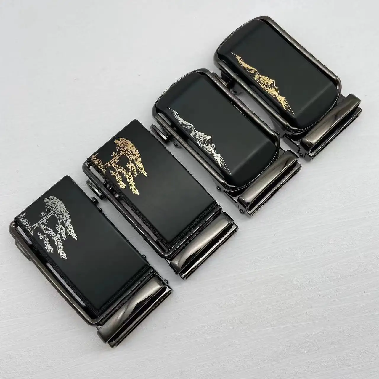 Новый мужской Простой ремень из цинкового сплава с автоматической пряжкой