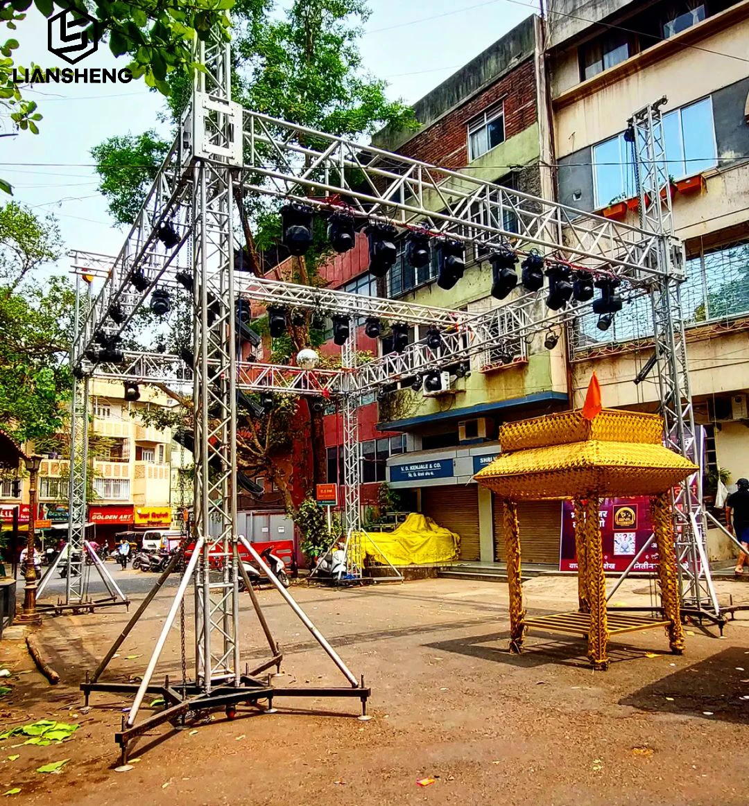Outdoor Aluminum DJ LED Lighting Speaker Array Display Truss Tower for Concert Bar Event-for Trade Show Tents