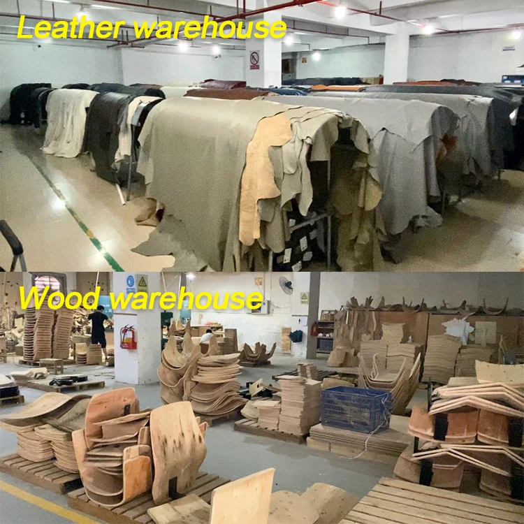 Luxury pu orange leather high back reclining adjustable swivel executive office chair with armrest