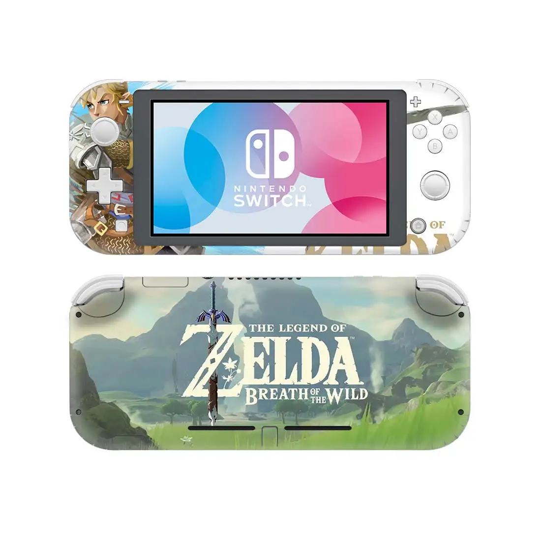 Customized The Legend of Zelda Breath of the Wild Hyrule Warriors Age Of Calamity Nintendo Switch Lite Skin sticker