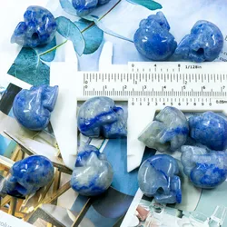 Wholesale Nature Gemstone about 1 inch Crazy Lace Agate Mini Crystal Skulls For Feng Shui