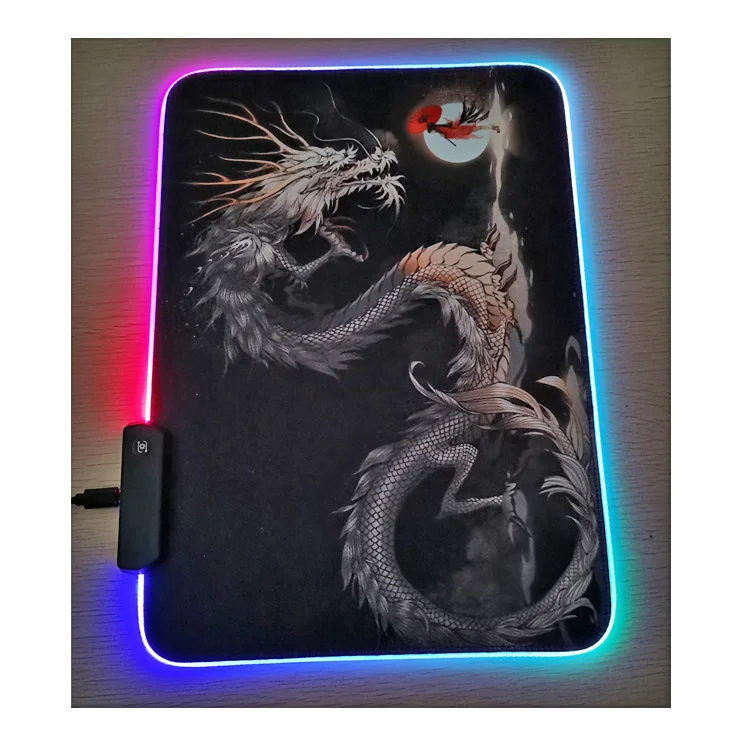 high cost performance LED ergonomic larger  custom sublimation mouse pad gamer rgb