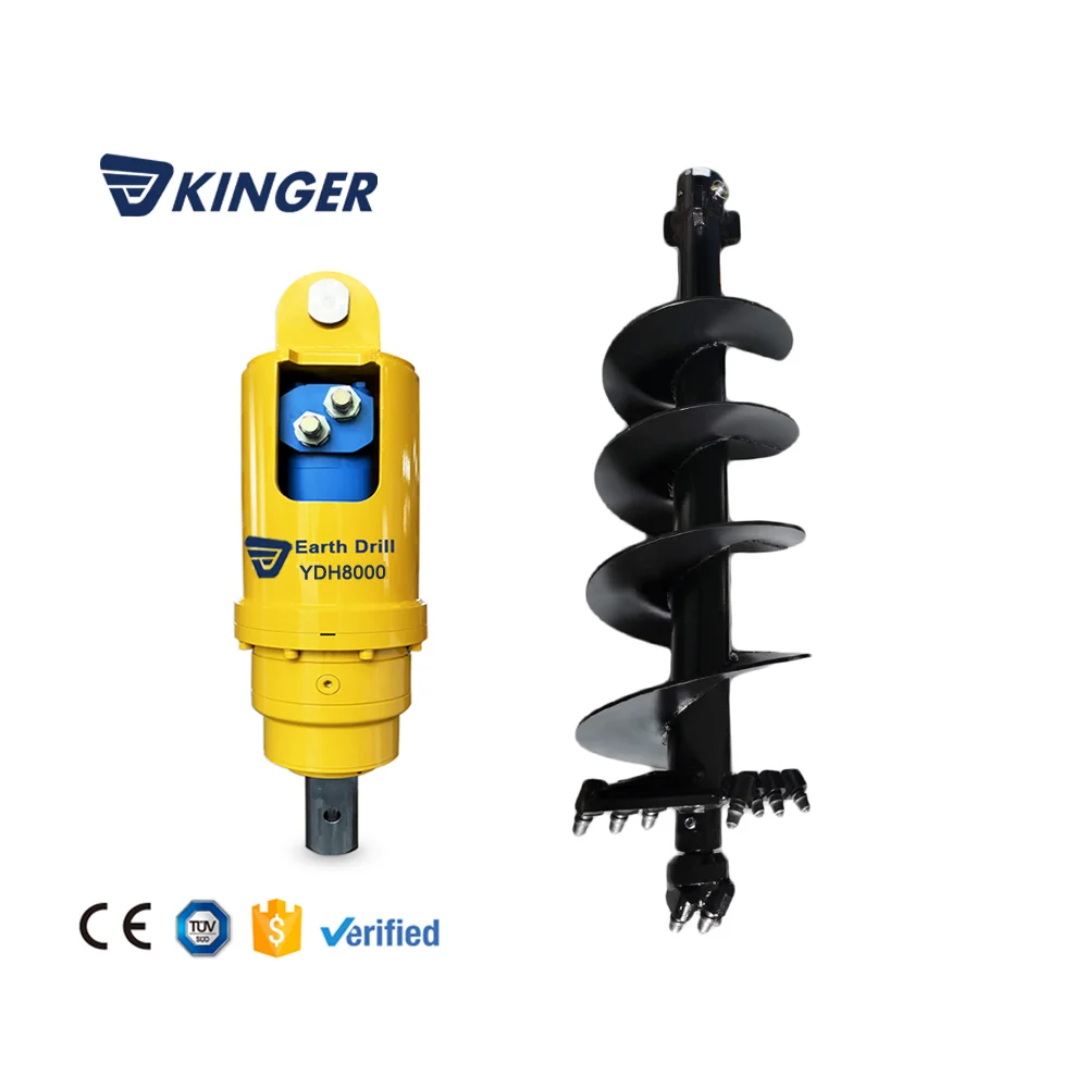 Hydraulic Rotator - Attachments For Drilling Round Holes In Soil And Asphalt Concrete,Attachment