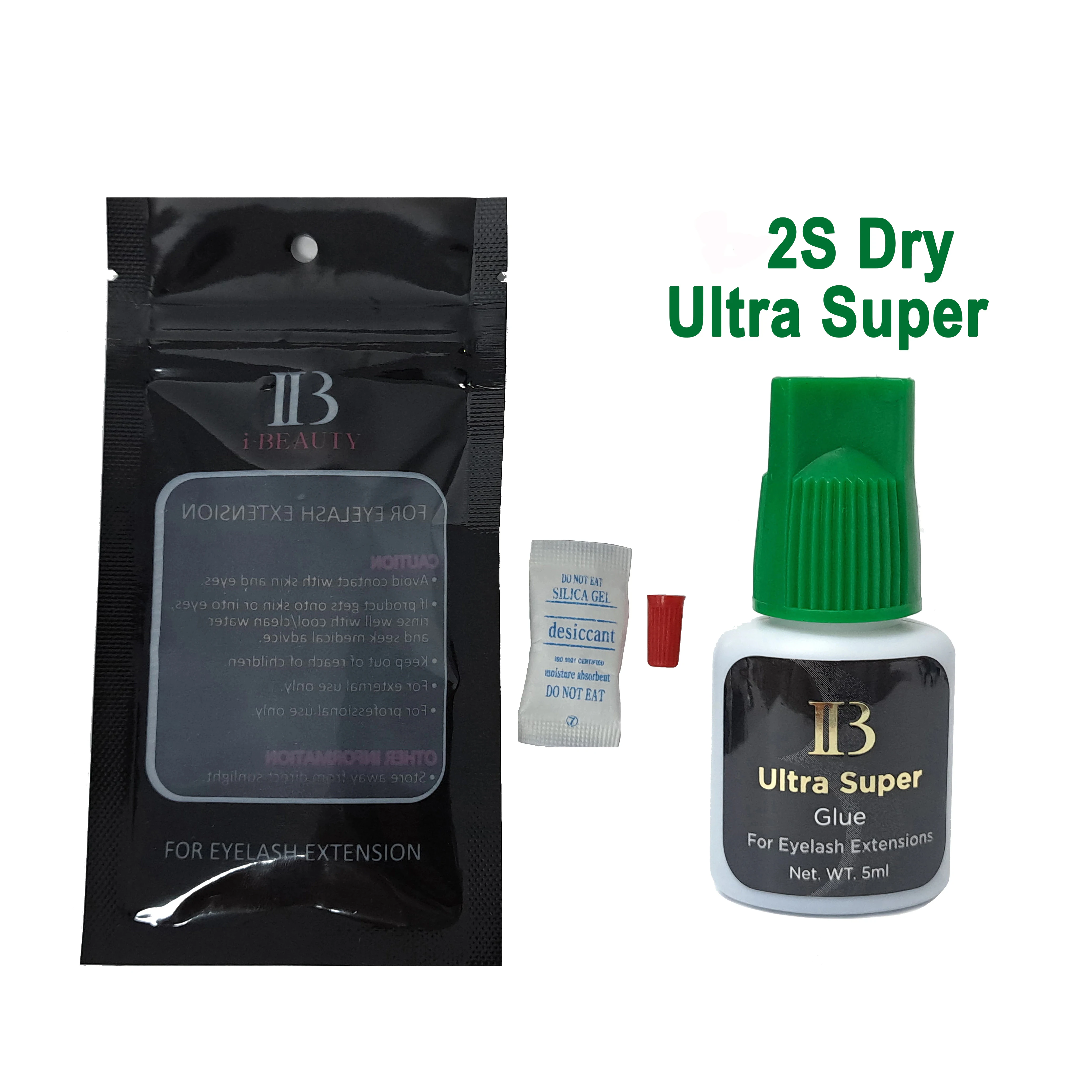 Original i-beauty glue IB Ultra Super glue green top 2s drying time glue Eyelash extension waterproof adhesive