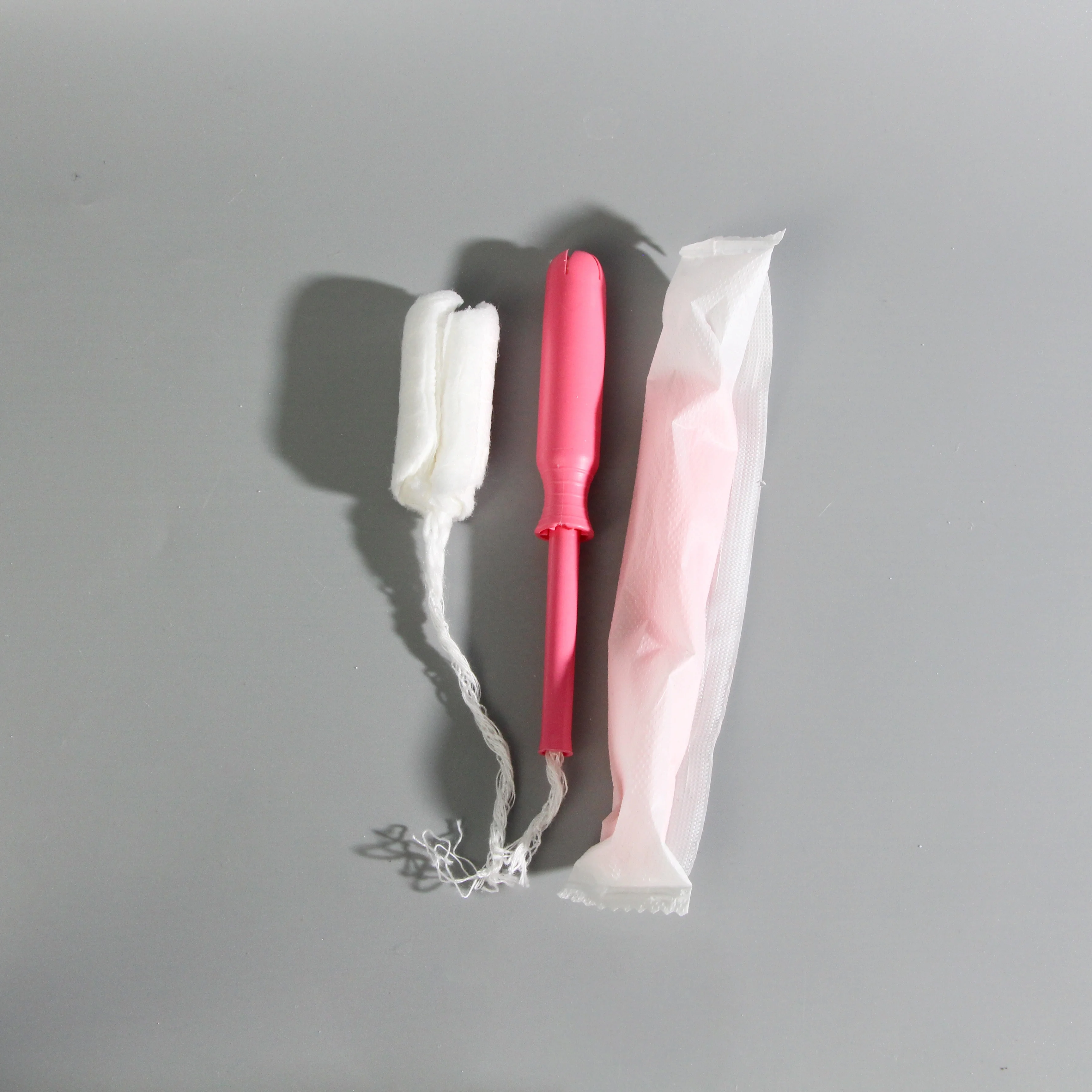 OEM private label wholesale sanitary disposable organic cotton tampons with PLA applicator  for use