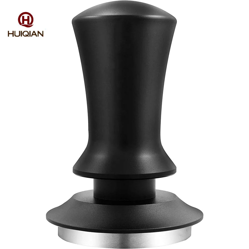 Espresso Hand Tamper with Calibrated Spring 100% Flat Stainless Steel Base Tamper Premium Barista Coffee Tamper