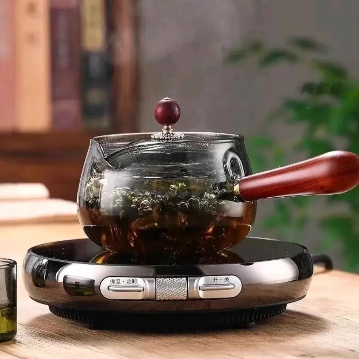 Tea Pot Heat-resistant Glass Maker Household Flower Tea Water Separation Electric Ceramic Stove Kettle Tea Set