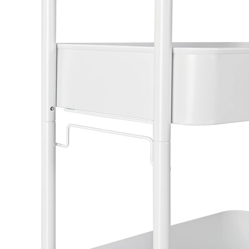 New Design Professional 3 Tier Utility Organizer Rack No Screw Storage Cart Storage Rack For Bedroom Kitchen Living room