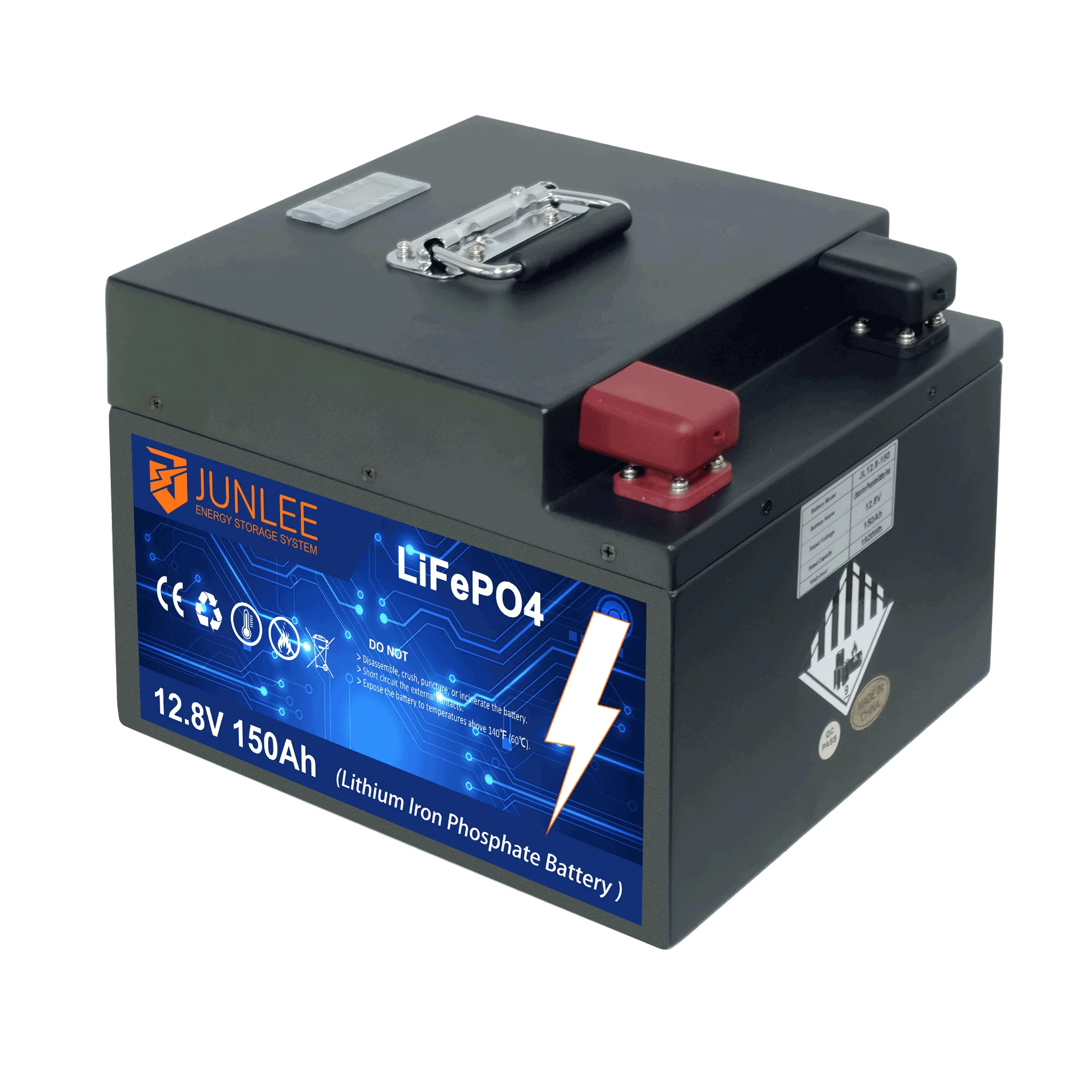 12V 150Ah LiFePo4 battery pack portable rechargeable for home 12.8V 200Ah lithium battery solar energy storage batteries