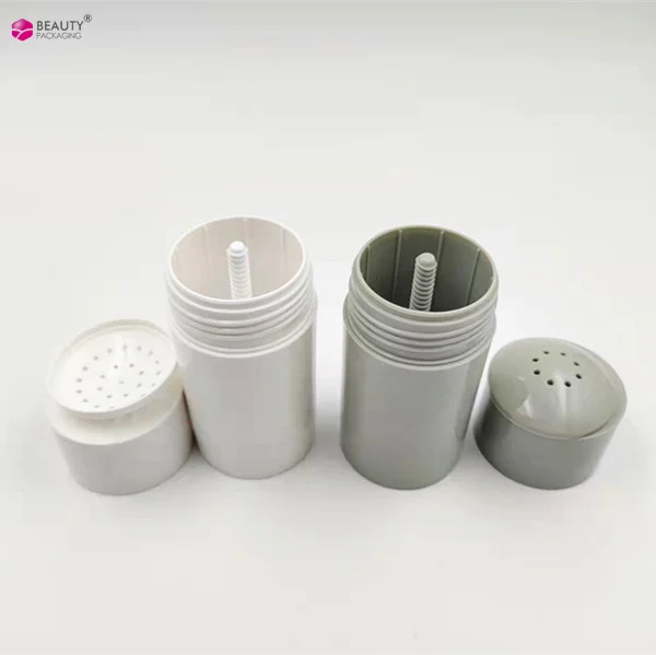 50g 1.76oz 60g 2.12oz ABS AS Top Filling White Twist Up Gel Cream Deodorant Stick Tube Body Deodorant Container with Sifter Lids