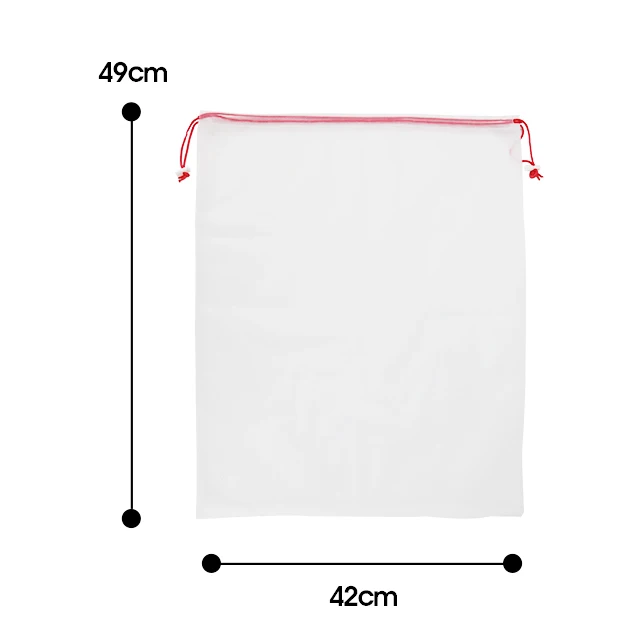Custom bulk drawstring packaging vegetables fruits reusable produce mesh bags net bag for grocery