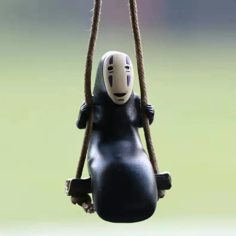 Studio Ghibli Spirited Away No Face Man Figures Toys DIY Decor Miyazaki Hayao Swing No Face Man Action Figure Model Toy Figures