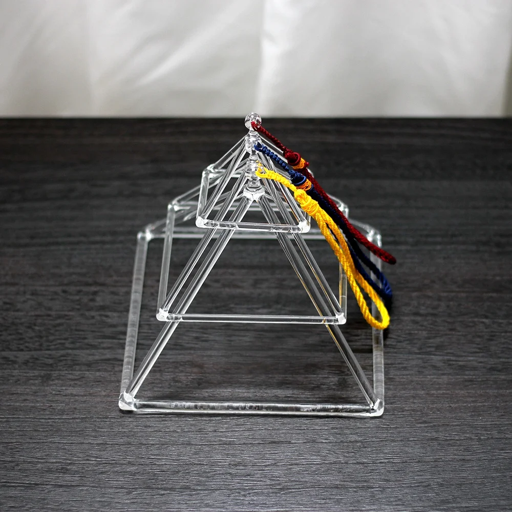 quartz crystal singing glass pyramids  3' - 14' sound healing therapy yoga meditation body energy balancing wholesale