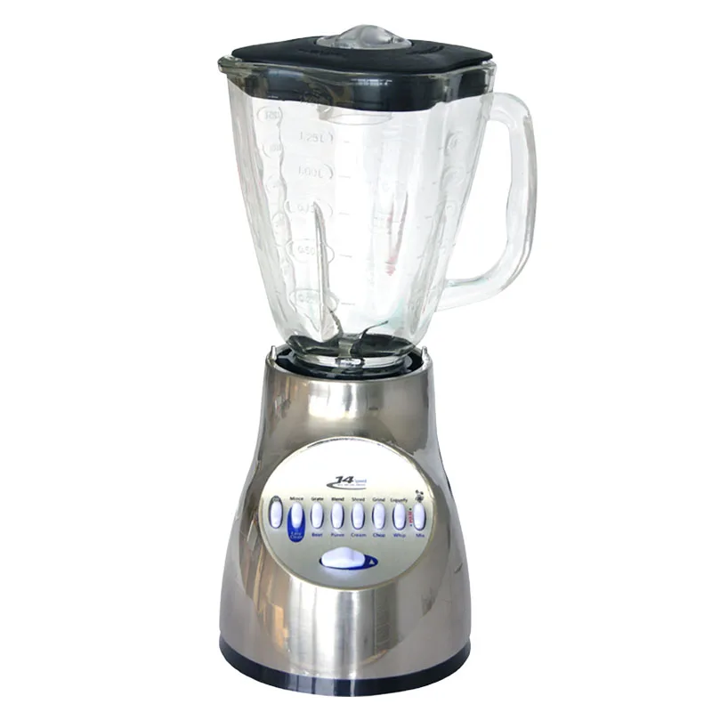 PC Container PP Plastic Base 350W 1.5L Silver Crest Blender With Heavy Duty Mixer Grinder Machine Portable Ice Smoothie Blenders