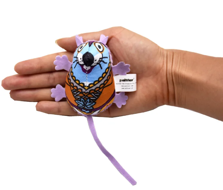  Chinese Mouse Shape Squeaky Plush Mint Pet Cat