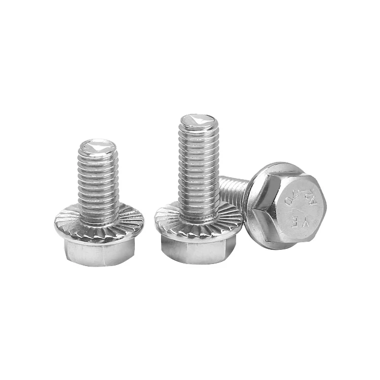 Custom Hexagon Bolt Hex Flange Bolt M6 and Nut Duplex Steel 2205 2507 S32760 Bolt