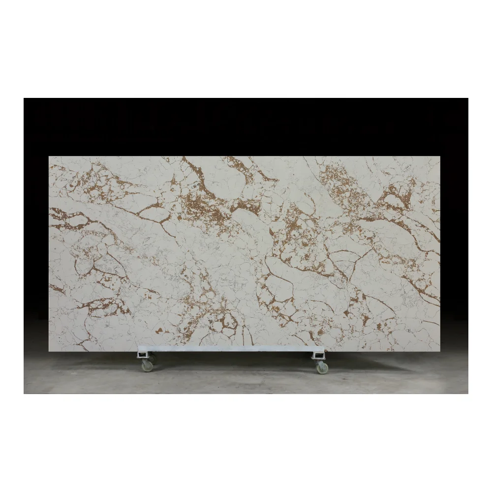 PXQZ211212-1 White Quartz Stone Kitchen Countertops Slab Quartz Plate