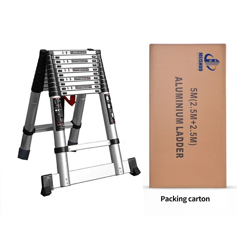 Алюминиевый сплав телескопическая лестница в елочку детали для строительных лесов