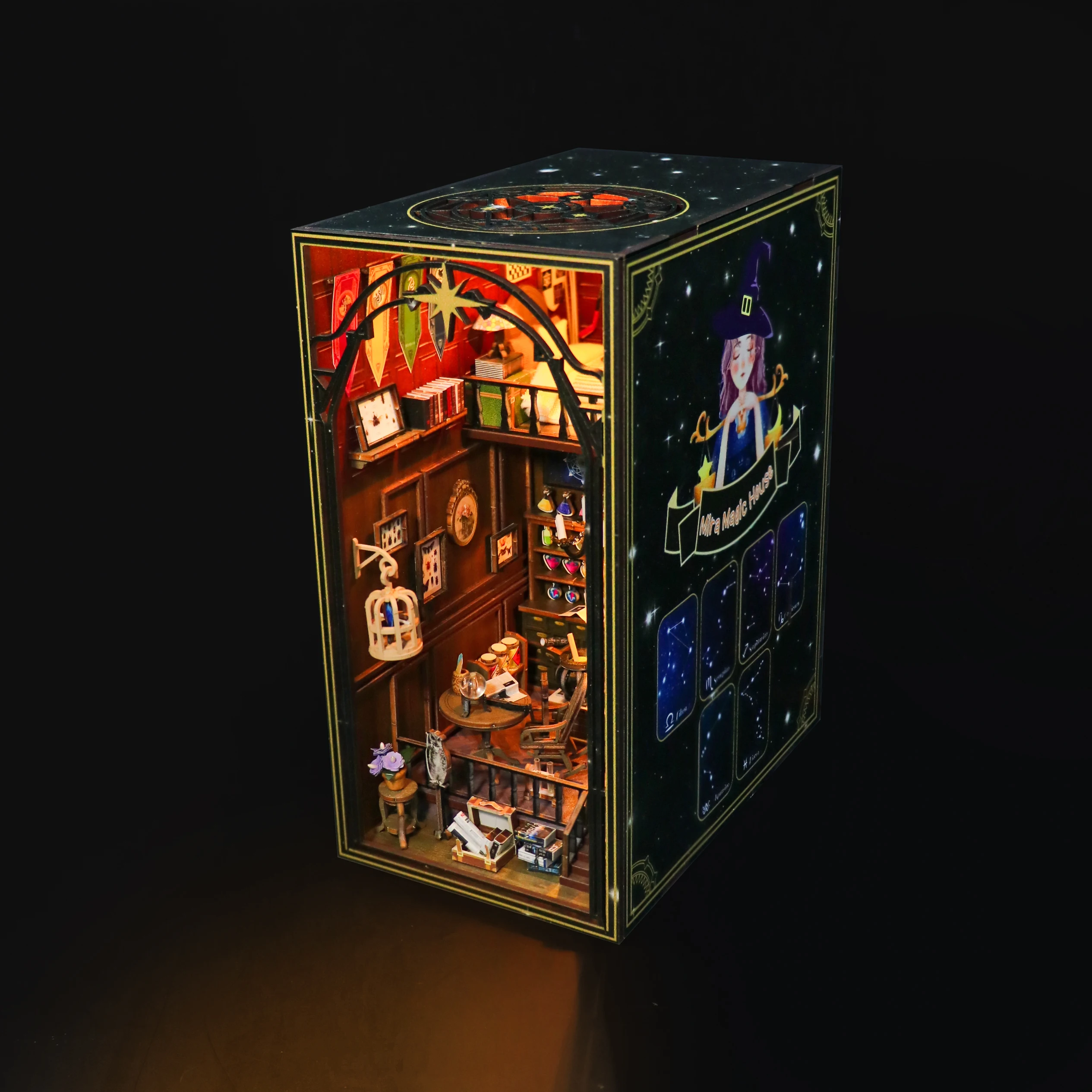 Hongda M2311 Mira Magic House Miniature Book Nook diy book nook kit