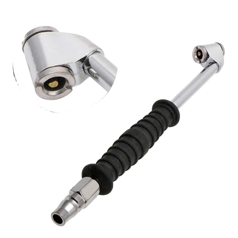 Metal Tire Inflator Portable Tire Inflator Car Cars Tire High Pressure Air Pump Nozzle Inflatable Dual Head Chuck Valve Tool