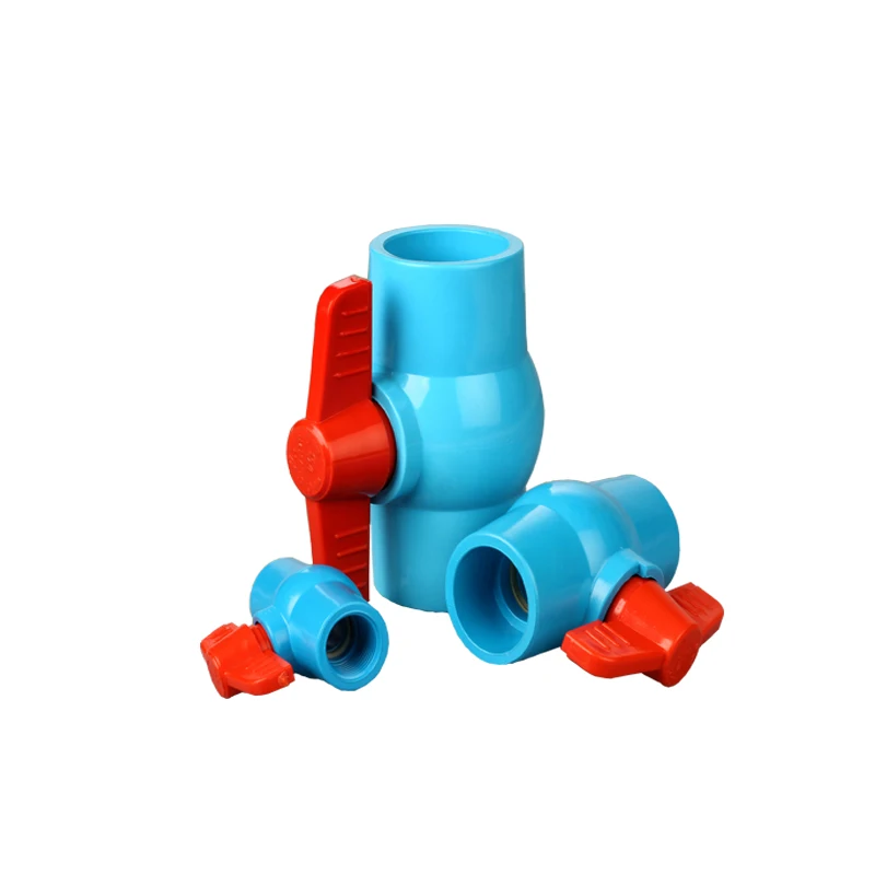 High Quality PVC Ball Valve Compact Plastic Design Manual Control Water Hydraulic Pneumatic Applications OEM Customizable Low
