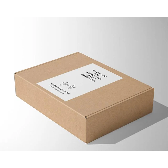 Custom brand logo printing shipping boxes mark label thank you for your order paper sticker