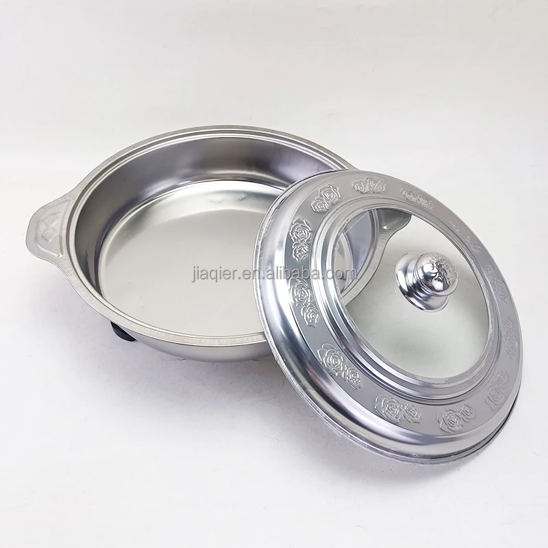 Stainless steel circular combination cover tripod stove cyclone two-ear dinner stove
