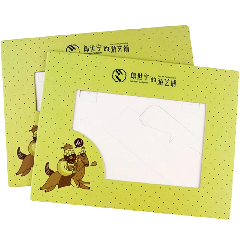 
Custom promotion gift cheap photo frame / cardboard paper photo frame 