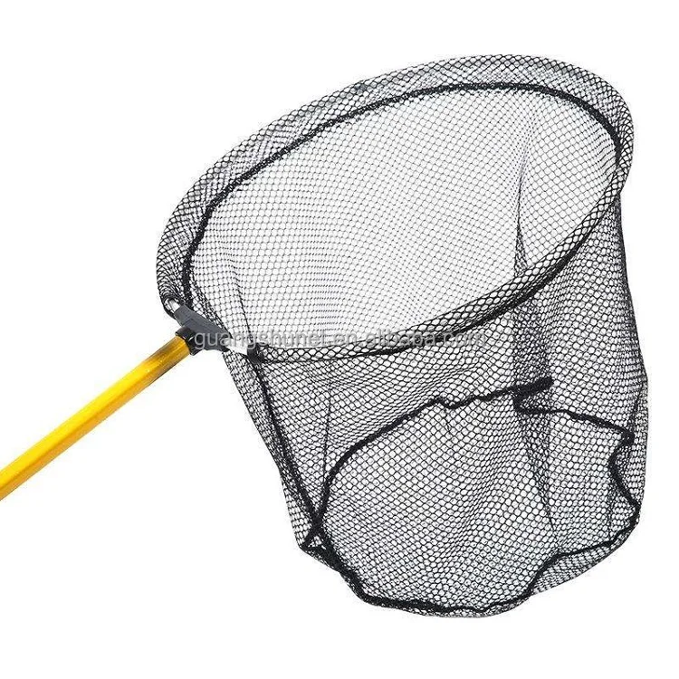 Aluminum alloy hanging glue nylon carbon fiber landing net stainless steel landing net fish landing net aluminium