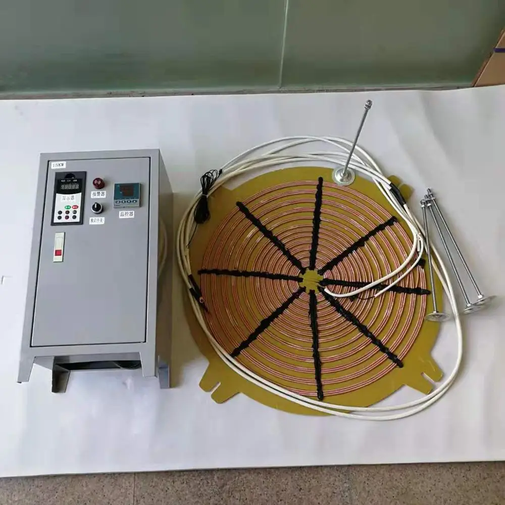 Electromagnetic heating plastic vacuum coating machine