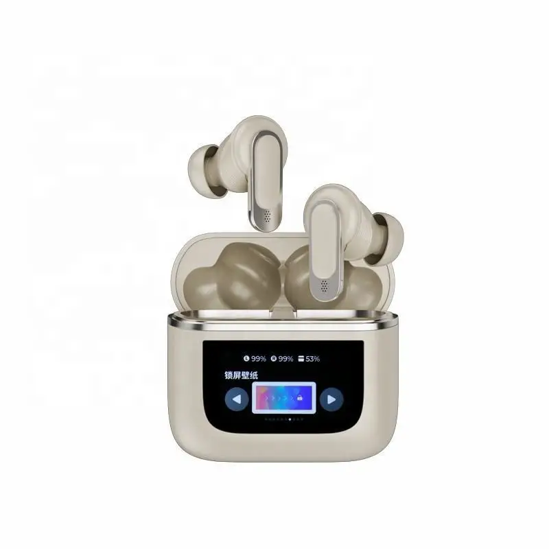New V5.4 TWS Headphones Earphones ture wireless Noise Cancelling Wireless Earbuds smart touch LCD Screen enc anc Headphones
