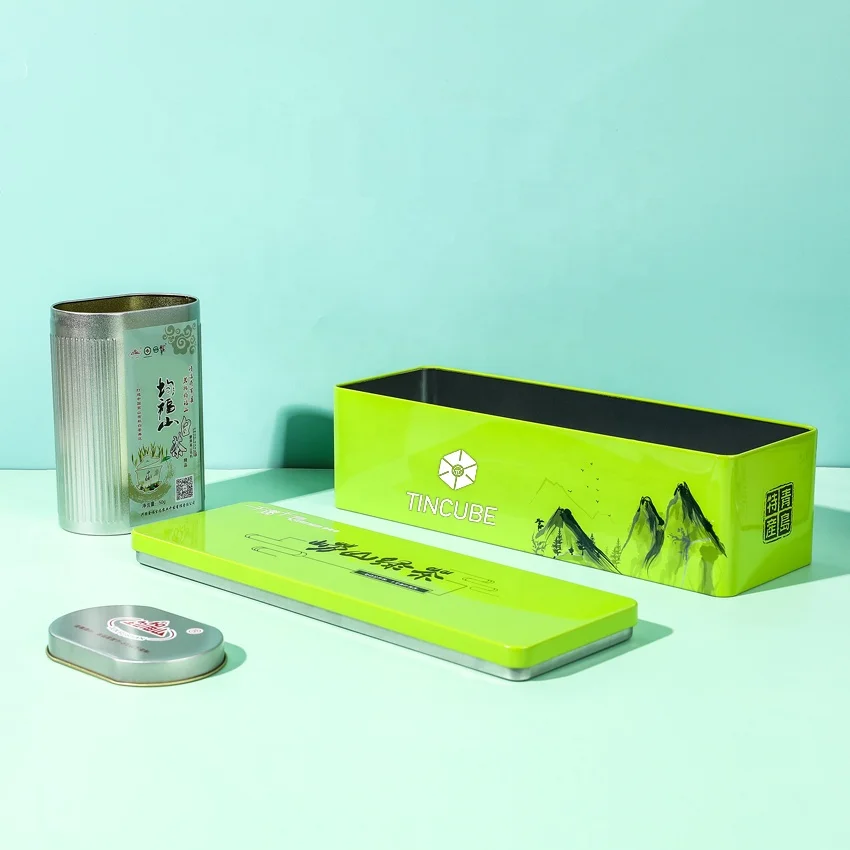 Wholesale Metal Tea Tin Box Gift Airtight Tin for  Coffee and Tea Tin cans