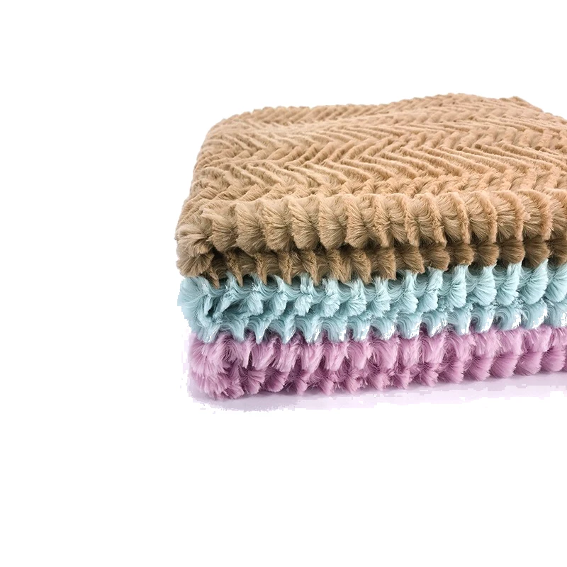 
 Тяжелый флис из переработанного полиэстера, искусственный мех кролика для домашнего текстиля  