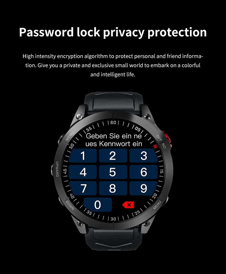 VALDUS Fashion Sports Wrist TFT Full Touch Screen Password Lock Protection Smart Watch Digital GS Fenix 7