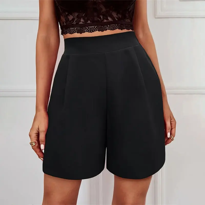 Korean Girls All-match Shorts pantalones cortos de mujer Polyester Summer Casual Women High Waist Soft Shorts