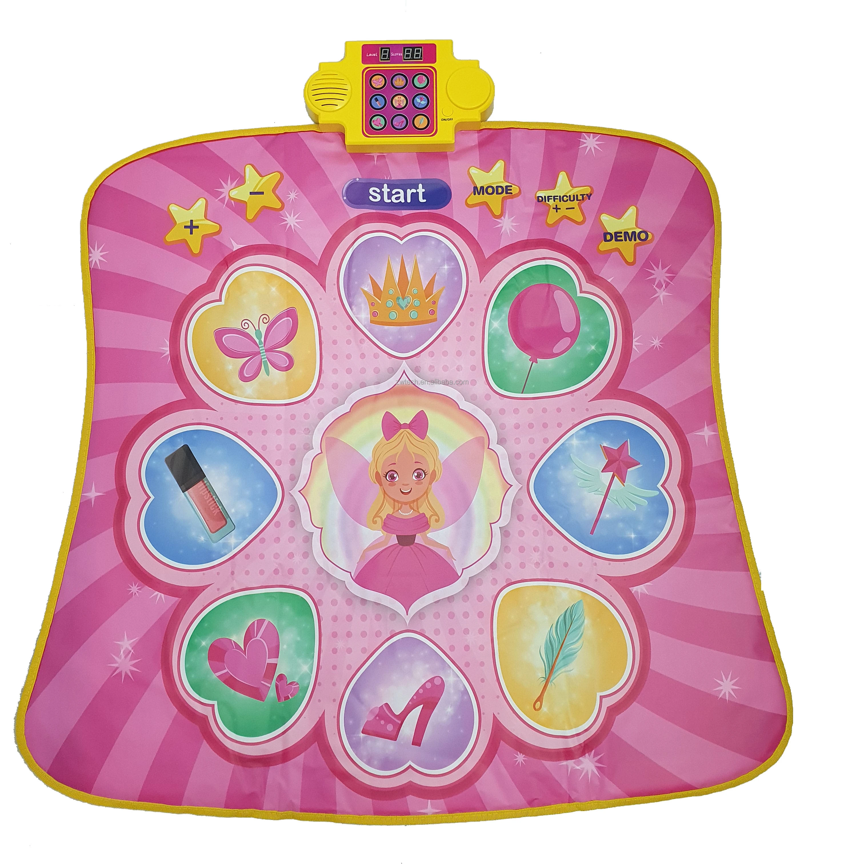 Электронный танцевальный коврик с 6 светящимися пуговицами детские развивающие игрушки подарки на день рождения для девочек и мальчиков