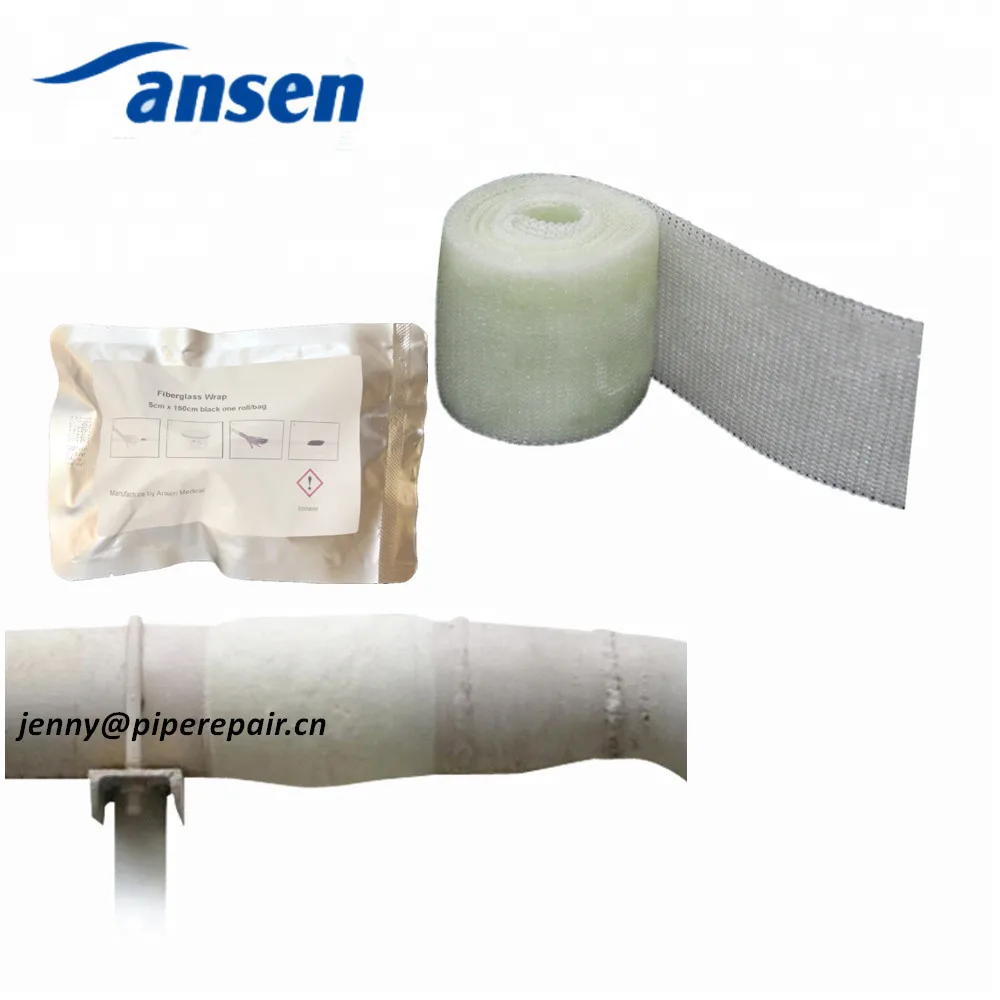Free Sample Pipe Repair Bandage Oil Gas Plumbing Pipe Leak Repair Kit Fiberglass wraps