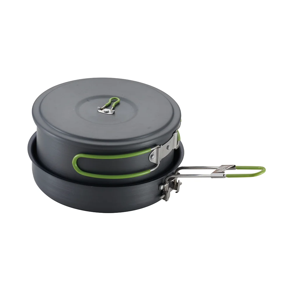 China Supply 3 persons Hiking Backpacking Non Stick Portable Outdoor Camping Cookware Set