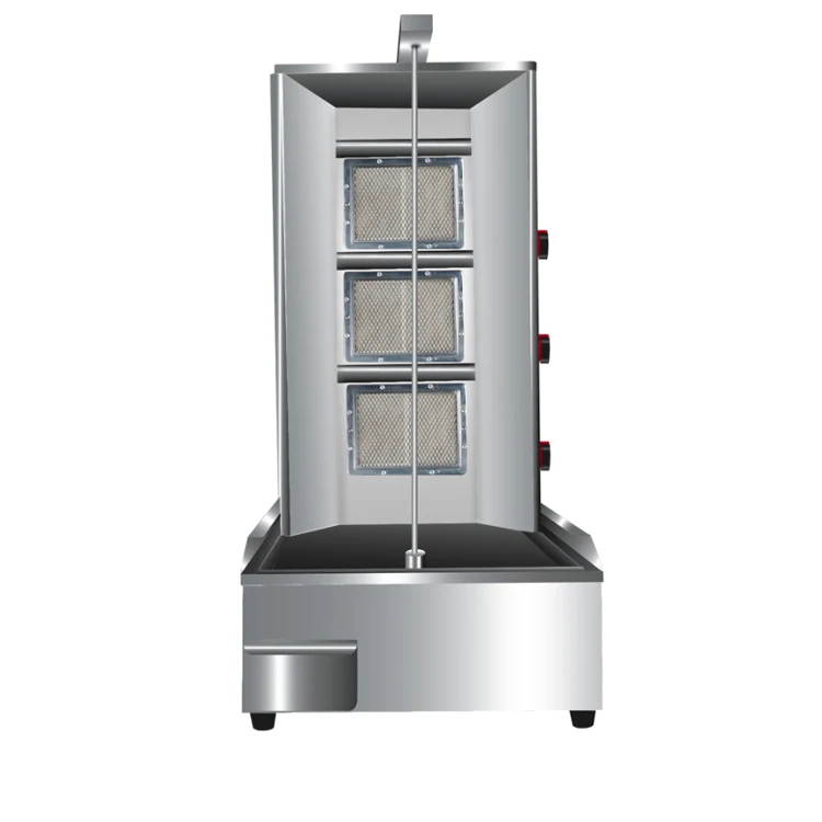 3 burners shawarma Gill machine Gas/Electric shawarma Doner Meat grill machine for sale BBQ GRILL