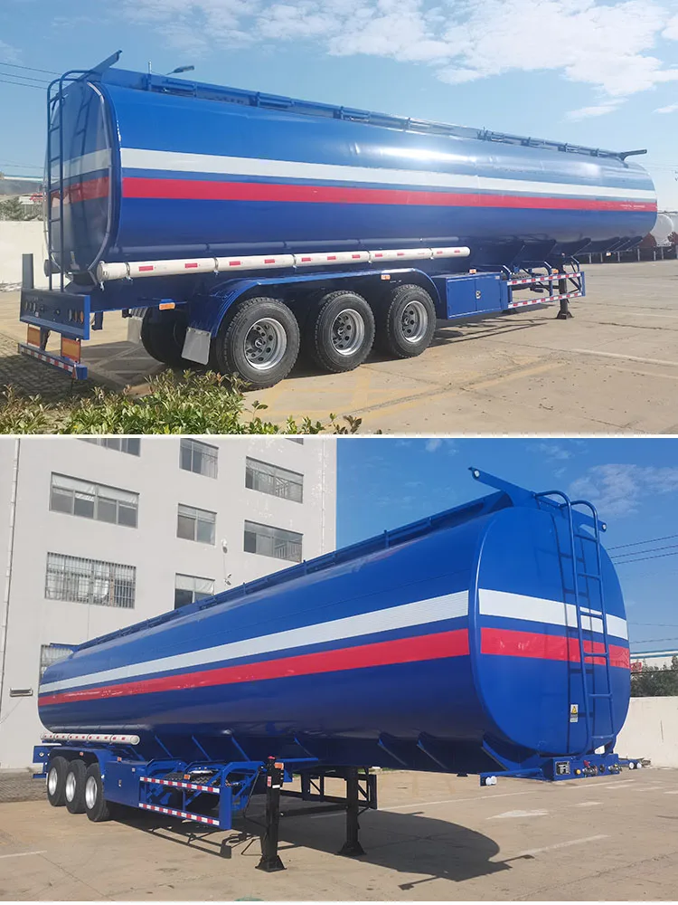 4-axis super large cubic gasoline diesel special trailer for transportation multi-compartment design Total length 13 meters