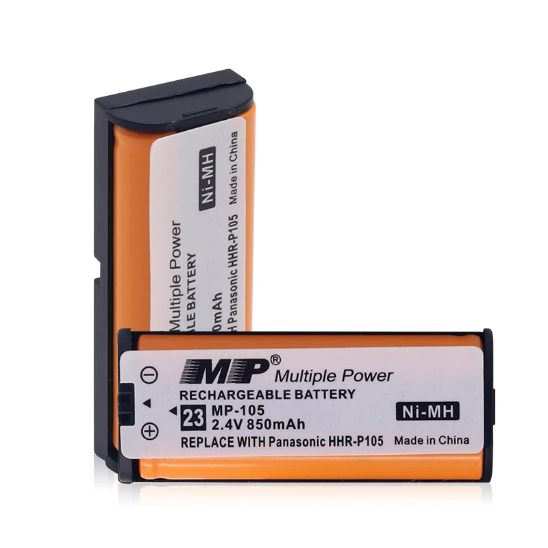 OEM MP-105 2,4 V 850mA Замена металл-гидридных или никель беспроводной телефон Аккумуляторная батарея для панорамирования HHRP105 HHR-P105 HHRP105A HHR-P105A