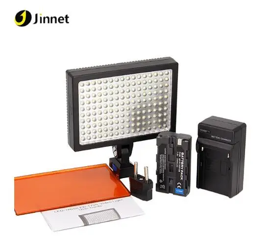 Jinnet 3200 k-5500 K 160 бусинковые лампы светодио дный видео свет для Canon камера DV видеокамера