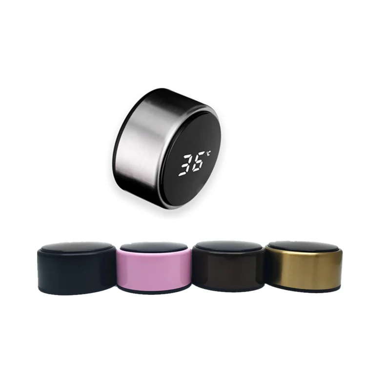 
Double walledl intelligent temperature sensing high borosilicate glass with stainless steel cover 