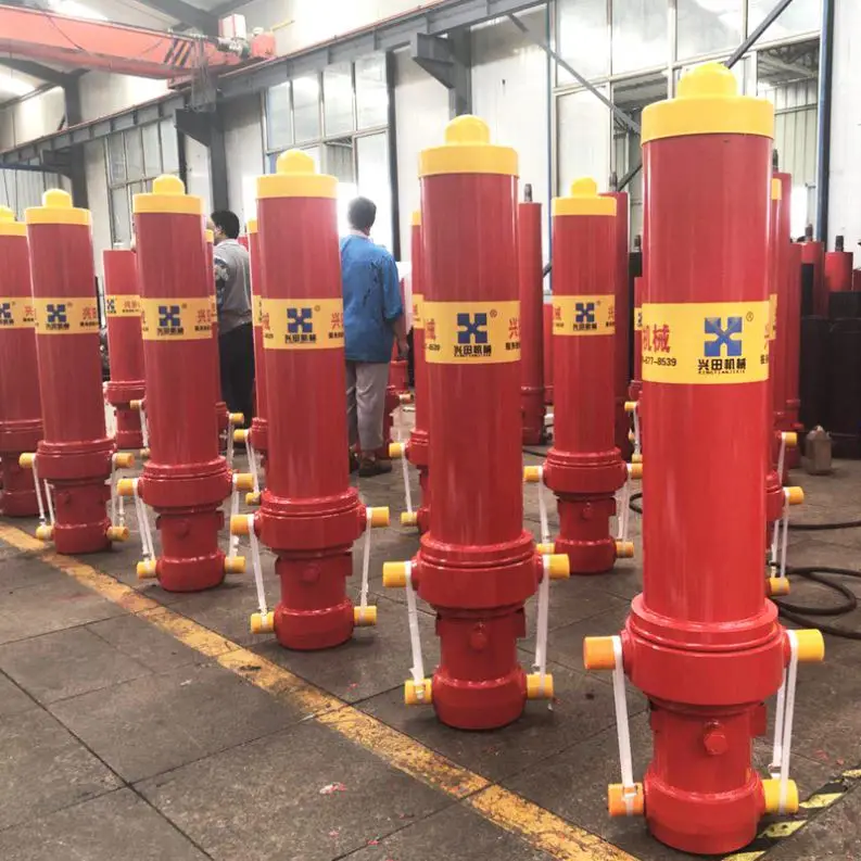 Factory price multi-stage pin to pin mounting hydraulic car lift cylinder for dump truck dump truck sale