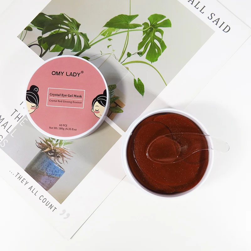 Private Label Custom Aging and Anti Wrinkles Collagen Crystal Eye Mask for Dark Circles