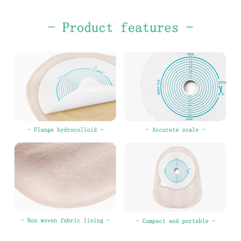 Medical Ostomy Bag One Piece Stoma Closed Colostomy Bags